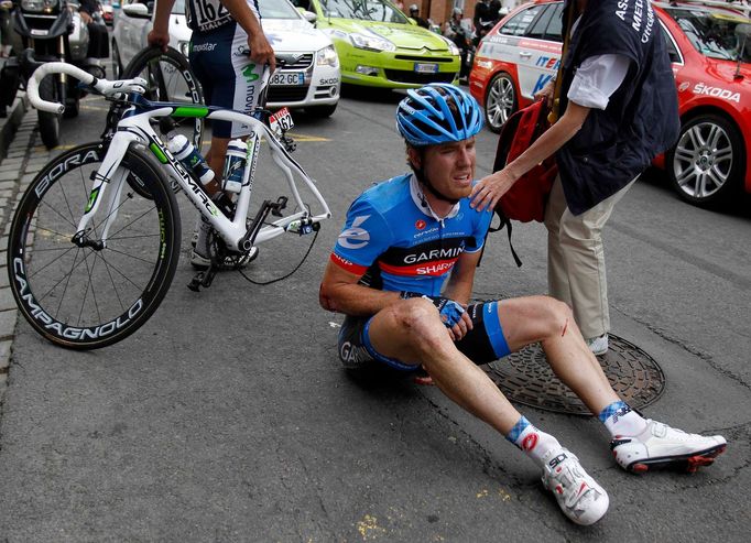 Pády a vítězové Tour de France 2012