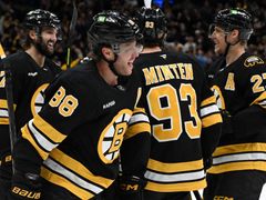 Pastrňák po vstřelení 401. gólu v NHL