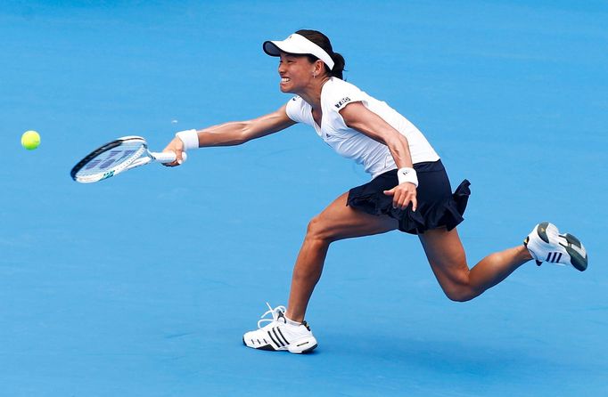 Japonská tenistka Kimiko Date-Krummová na turnaji v Sydney.