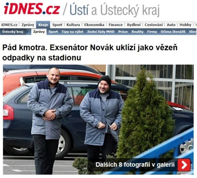 Tak Nováka zachytili redaktoři serveru iDNES.cz.