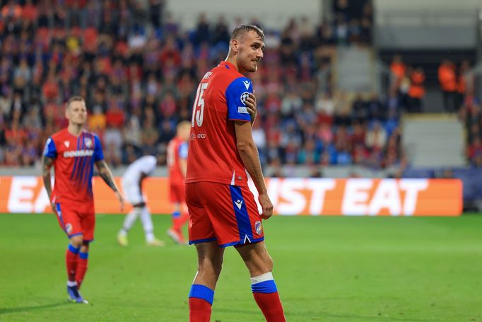 Tomáš Chorý  v odvetě 4. předkola LM Plzeň - Karabach