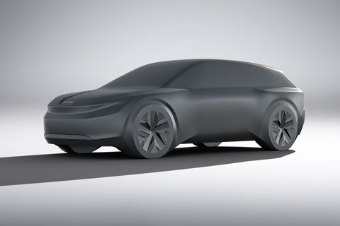 Škoda Auto - sochy chystaných elektromobilů