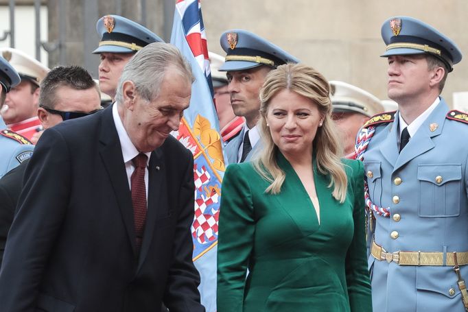 Zuzana Čaputová a Miloš Zeman