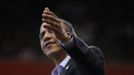 U.S. President Barack Obama speaks during an election campaign rally in Cincinnati, Ohio, November 4, 2012. REUTERS/Jason Reed (UNITED STATES - Tags: POLITICS USA PRESIDENTIAL ELECTION ELECTIONS) Published: Lis. 5, 2012, 2:21 dop.