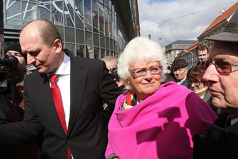 Demonstrace zemědělců v Praze