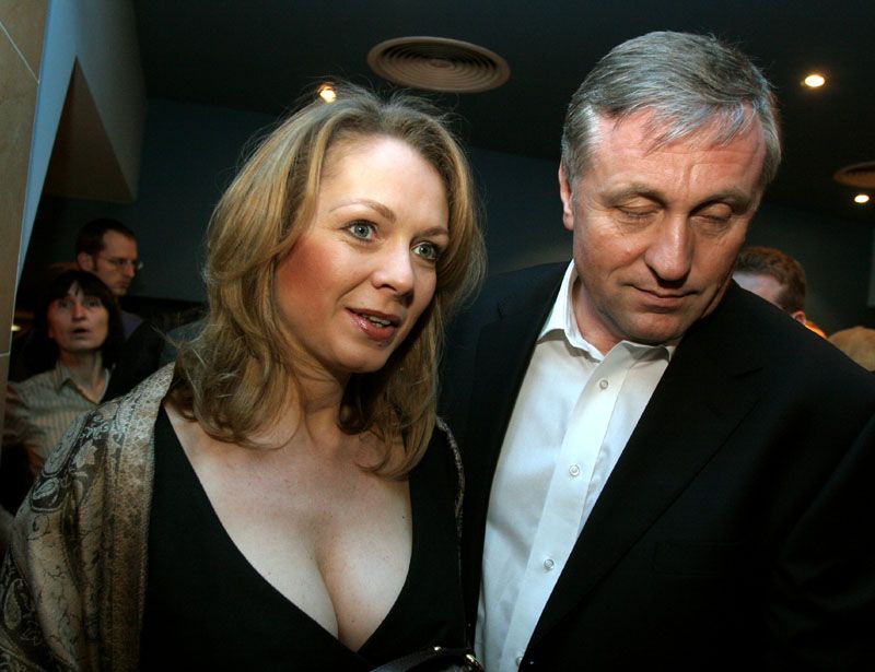 Premiér Mirek Topolánek s Lucií Talmanovou
