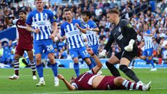 fotbal, Premier League, 2022/2023, Brighton - West Ham, Tomáš Souček