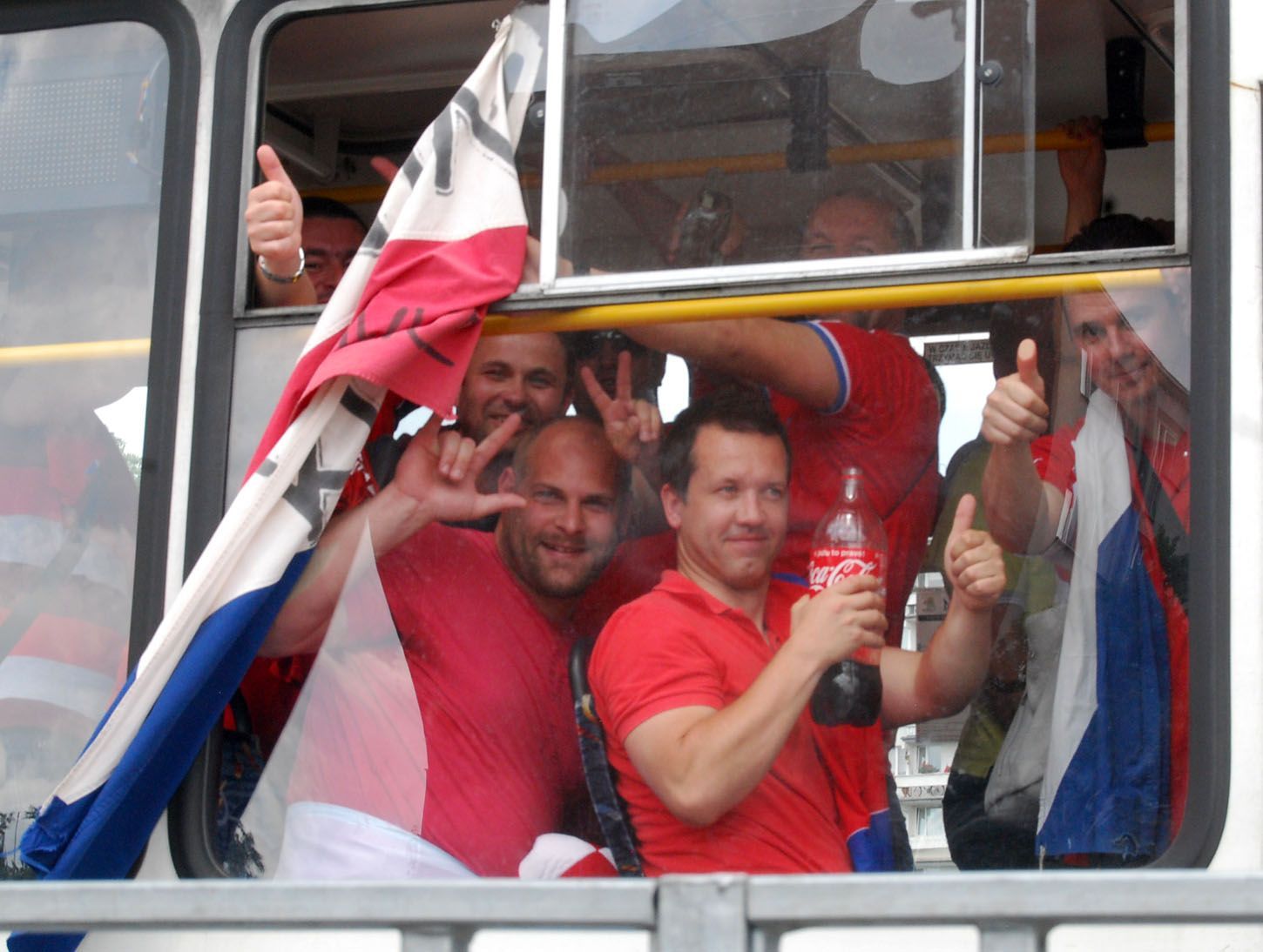 Čeští fanoušci před utkáním s Řeckem na Euru 2012