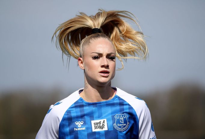 Alisha Lehmannová v dresu Evertonu