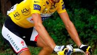 Lídr Tour de France Fabian Cancellara na trati šesté etapy