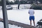 FOTO: Sníh zaskočil Austrálii. Tohle klokani nepamatují