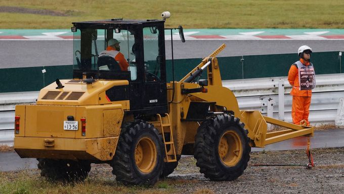 Traktor pořadatelů ve VC Japonska F1 2022