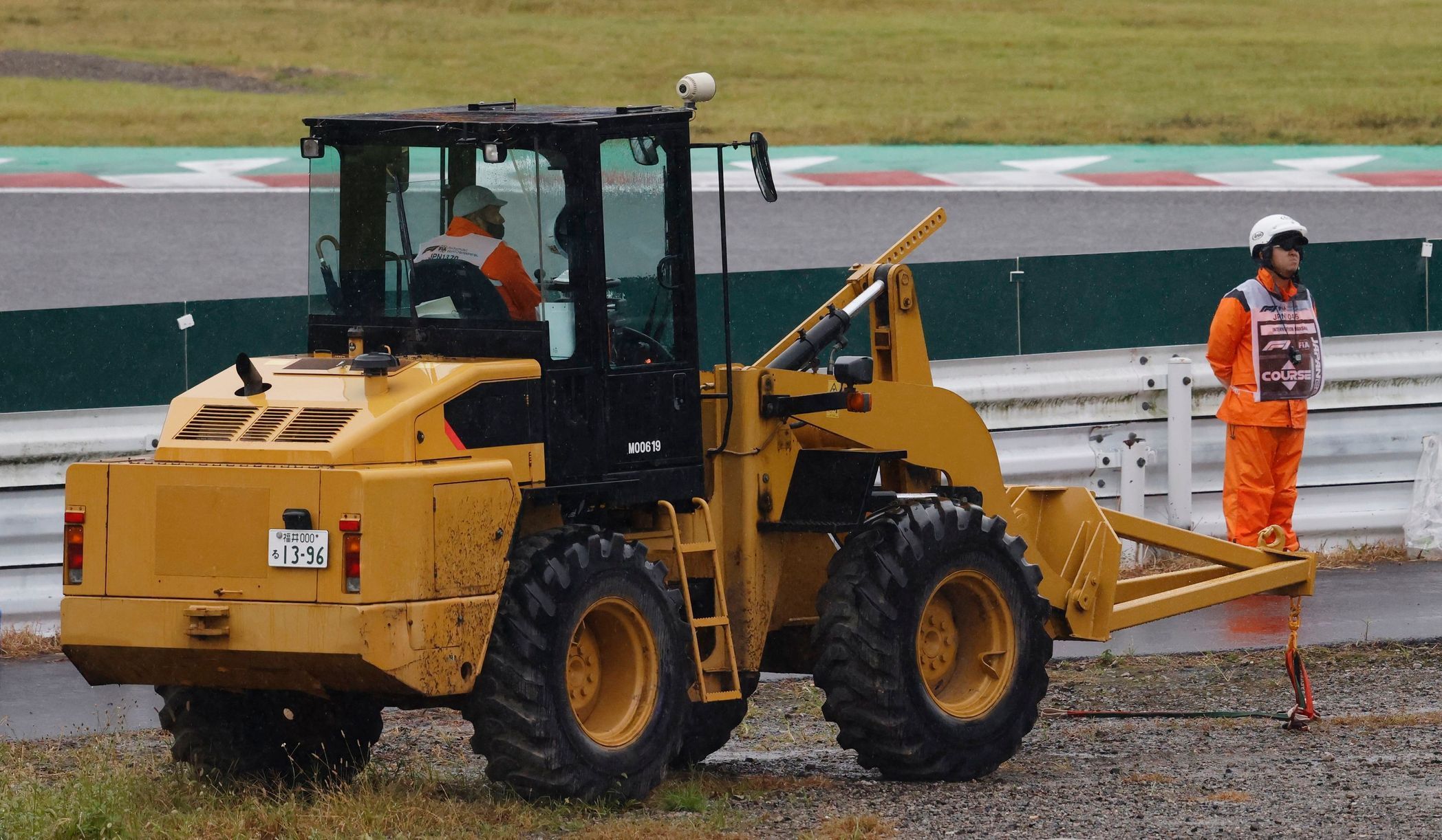 Traktor pořadatelů ve VC Japonska F1 2022