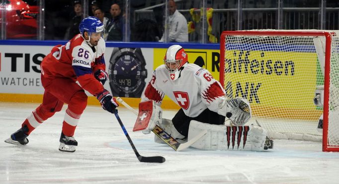 MS 2018, Česko-Švýcarsko: Michal Řepík - Leonardo Genoni