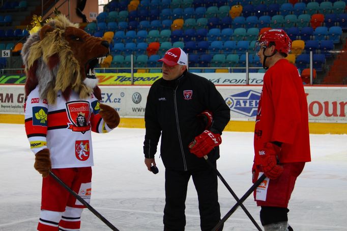 Maskot hokejového Hradce Králové