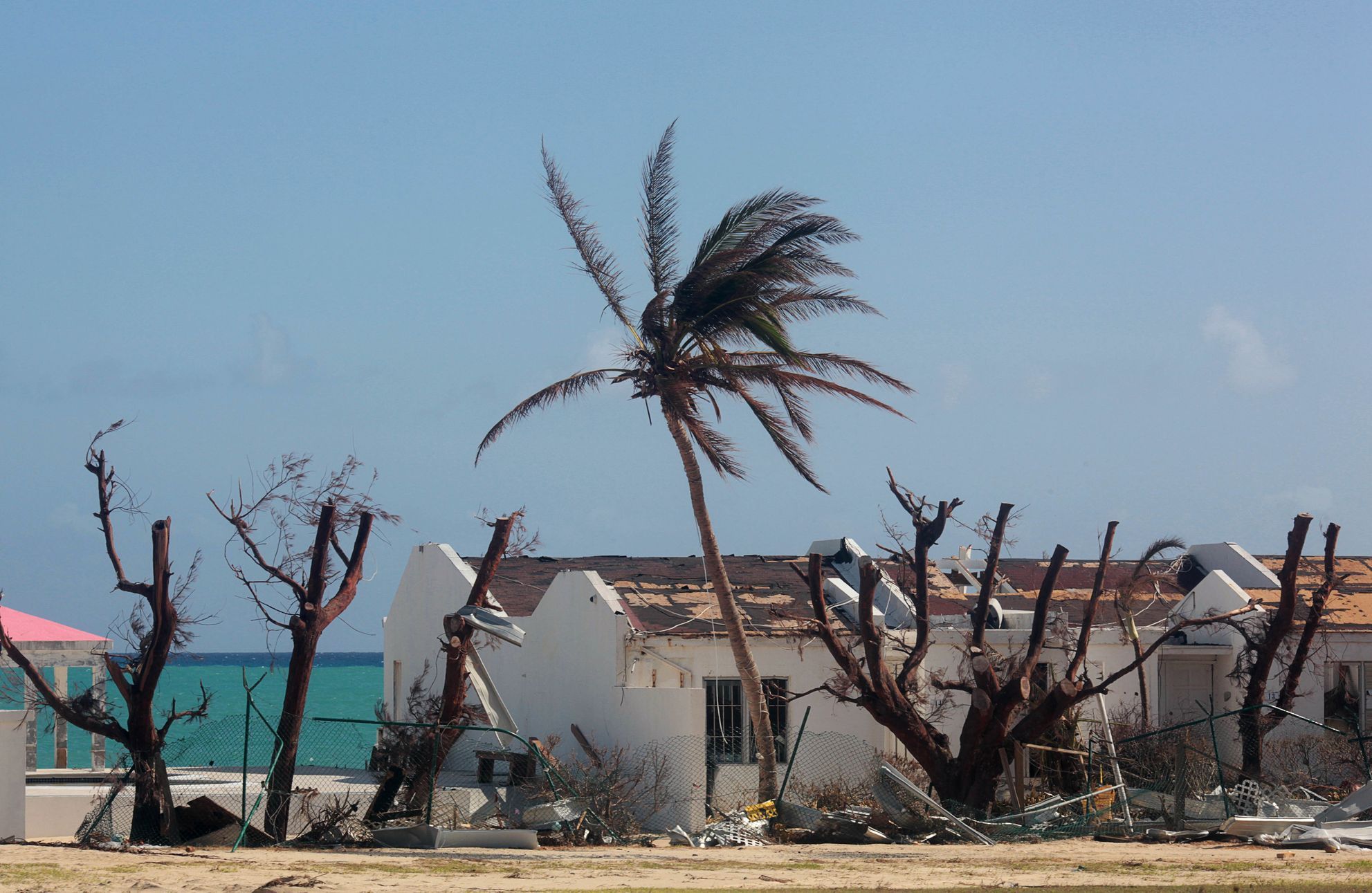 Hurikán Irma, ostrov Svatý Martin, nizozemská část