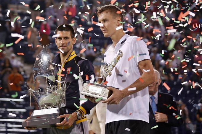 Tomáš Berdych a Novak Djokovič