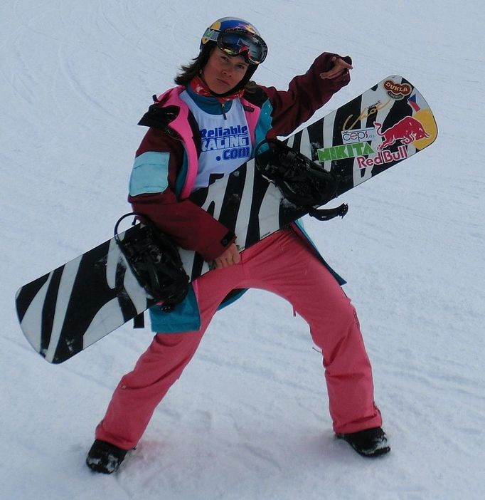 Eva Samková, česká reprezentantka ve snowboardcrossu.