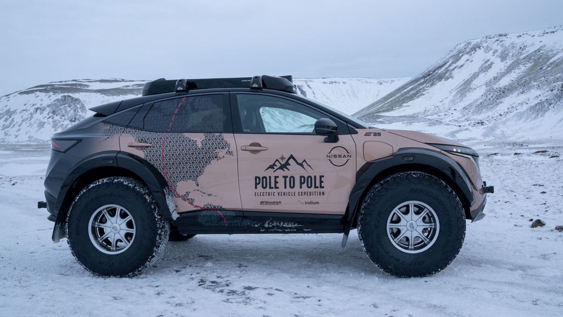 Nissan Ariya expedice Pole to Pole