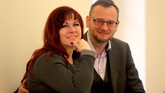 Petr Nečas (ODS) s manželkou Janou.