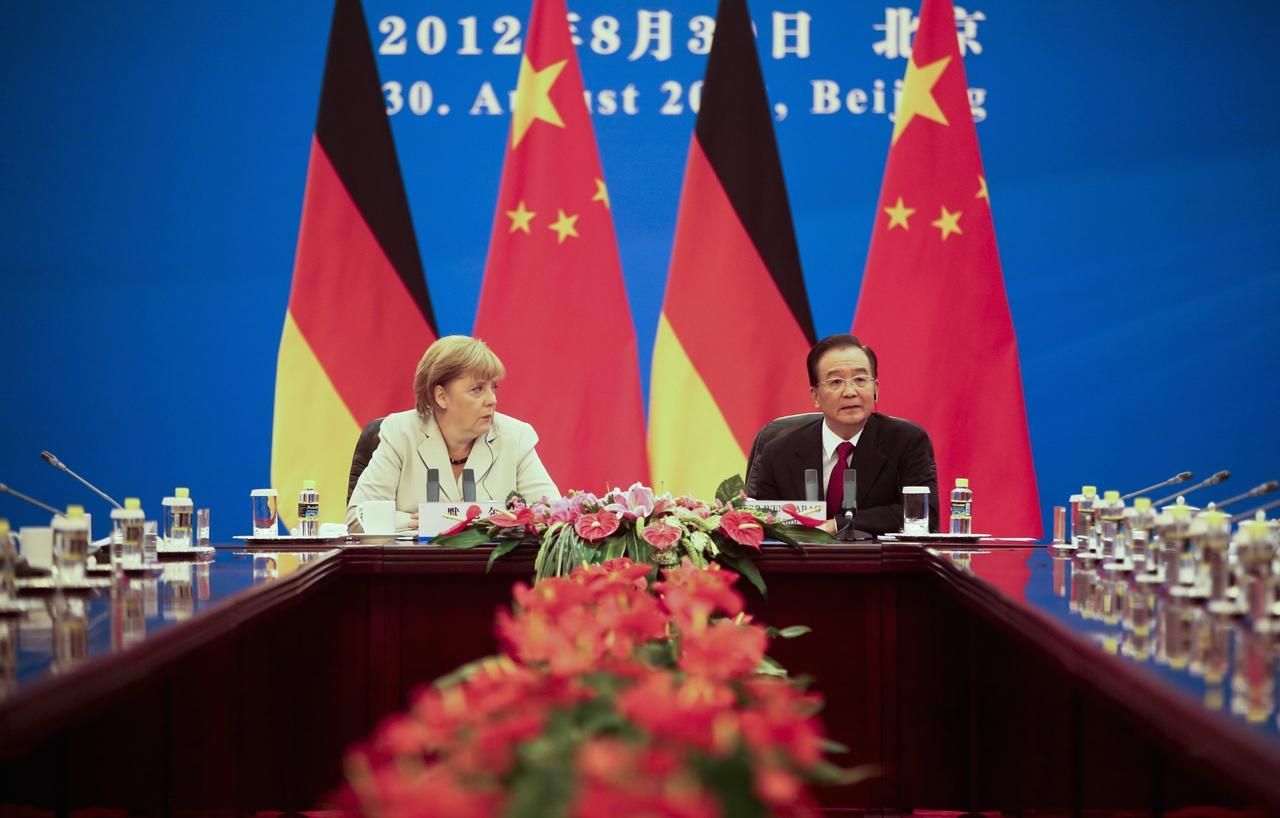 Merkelová na návštěvě Číny