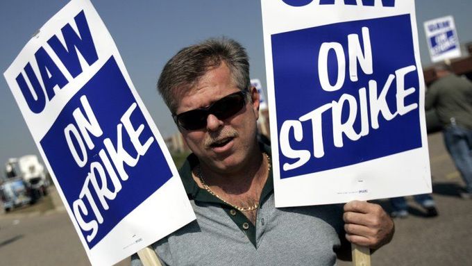 Stávka zaměstnanců GM