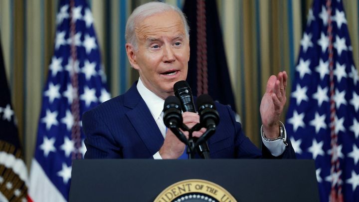 Postavili jsme se agresi Ruska, uvedl Biden v poselství. Republikáni ho kritizovali; Zdroj foto: Reuters