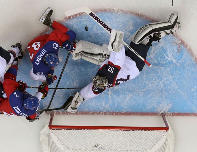 Česko - USA: Marek Židlický, Aleš Hemský - Jonathan Quick