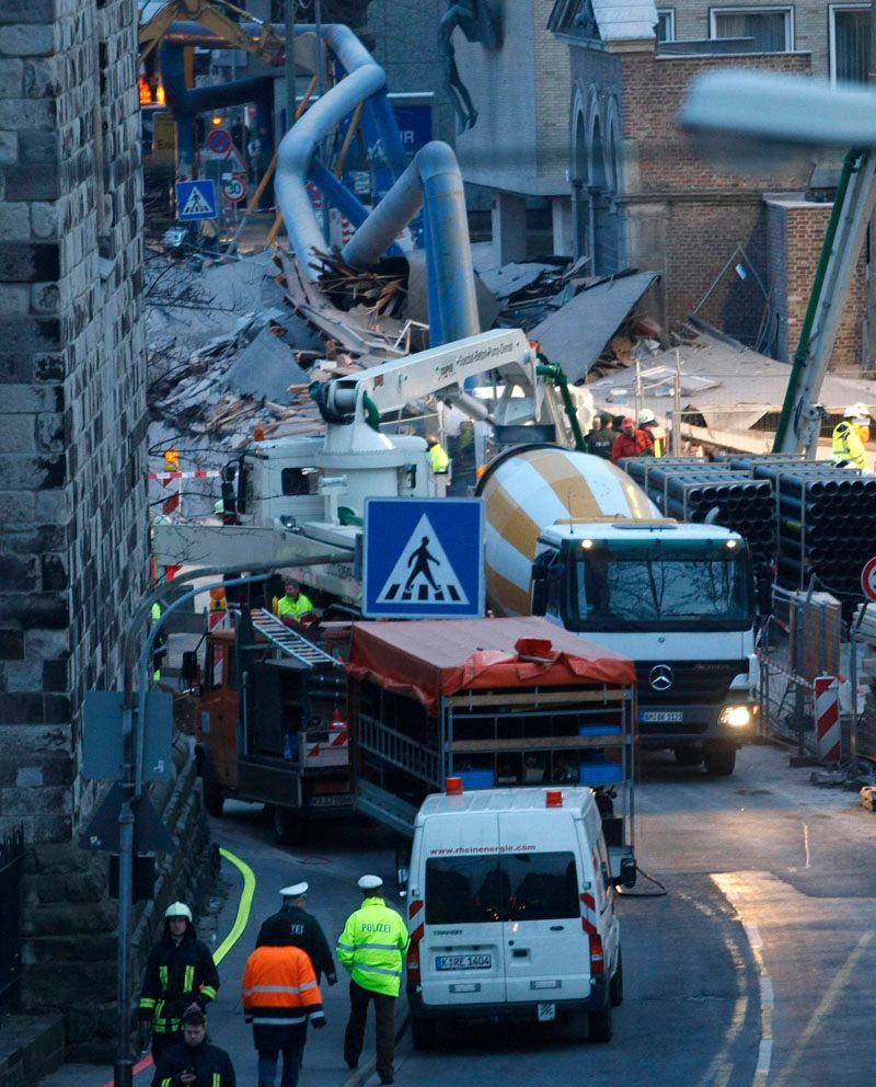 Budova městského archivu v Kolíně nad Rýnem se zřítila