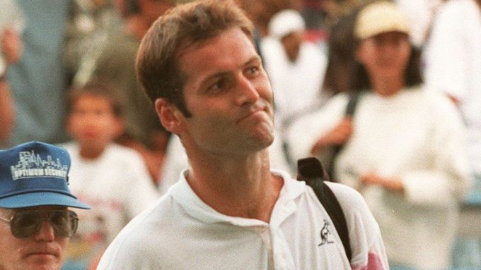 Karel Nováček během životního grandslamu - US Open 1994.