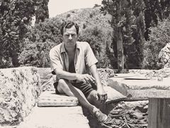 Patrick Leigh Fermor doma v Řecku.