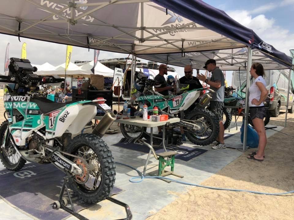 Bivak týmu Klymčiw Racing na Rallye Dakar 2019