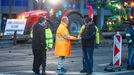 Protest části zemědělců s traktory v Praze na magistrále a před ministerstvem zemědělství, 19. 2. 2024.