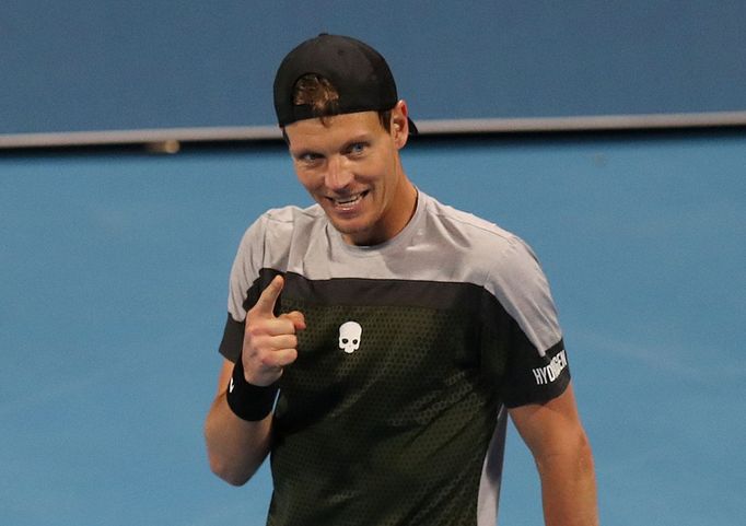 Tomáš Berdych na turnaji v Dauhá 2019