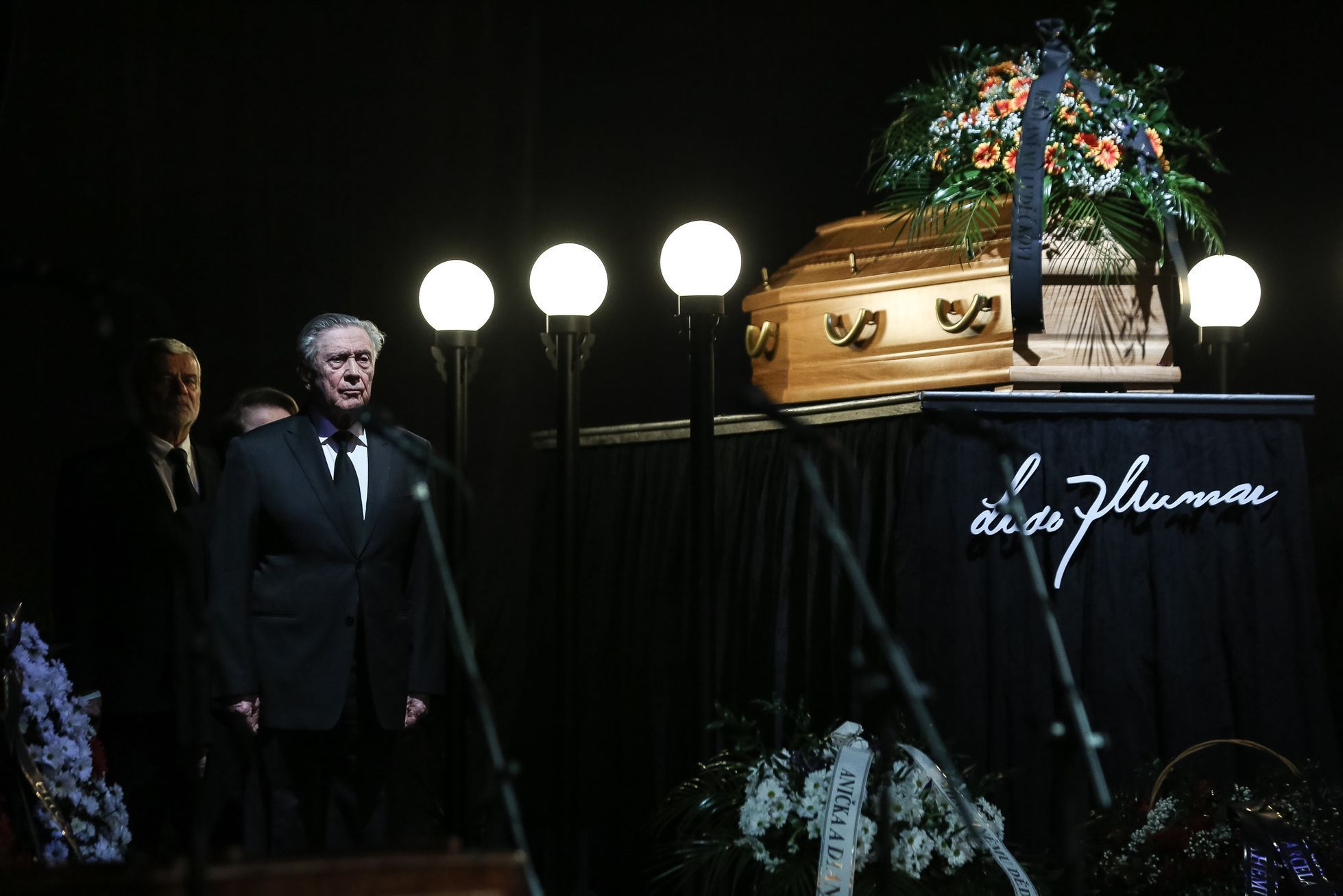 Pohřeb herce Ludka Munzara, Národní divadlo, 1. 2. 2019