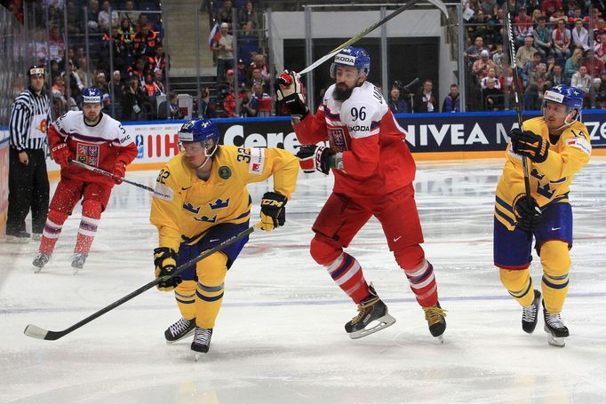 MS 2016, Česko-Švédsko: Richard Jarůšek - Gustav Nyquist (14), Magnus Nygren (32)