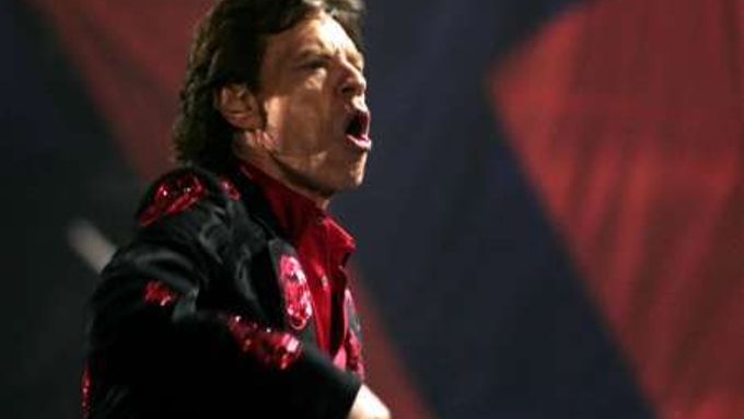 Mick Jagger na koncertě v Mexico City