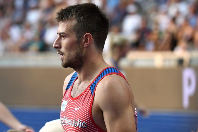 Sprinter Zdeněk Stromšík na ME 2018 v Berlíně.