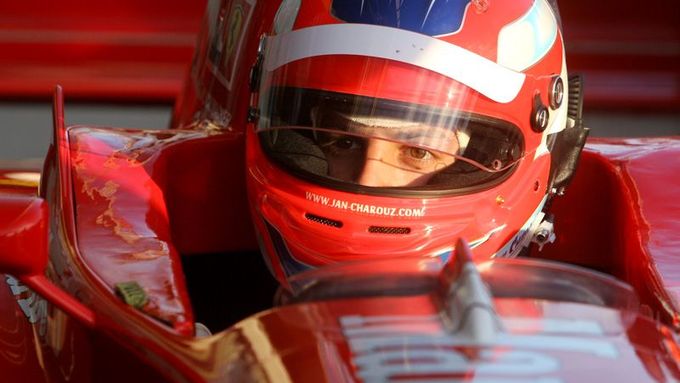 Jan Charouz za volantem Ferrari