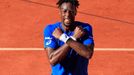 Tennis - French Open - Roland Garros, Paris, France - June 1, 2019. France's Gael Monfils reacts after winning his third round match against France's Antoine Hoang. REUTE