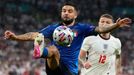 Lorenzo Insigne a Kieran Trippier ve finále ME 2020 Itálie - Anglie