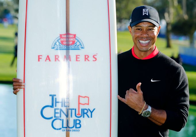 Golfista Tiger Woods na turnaji v San Diegu