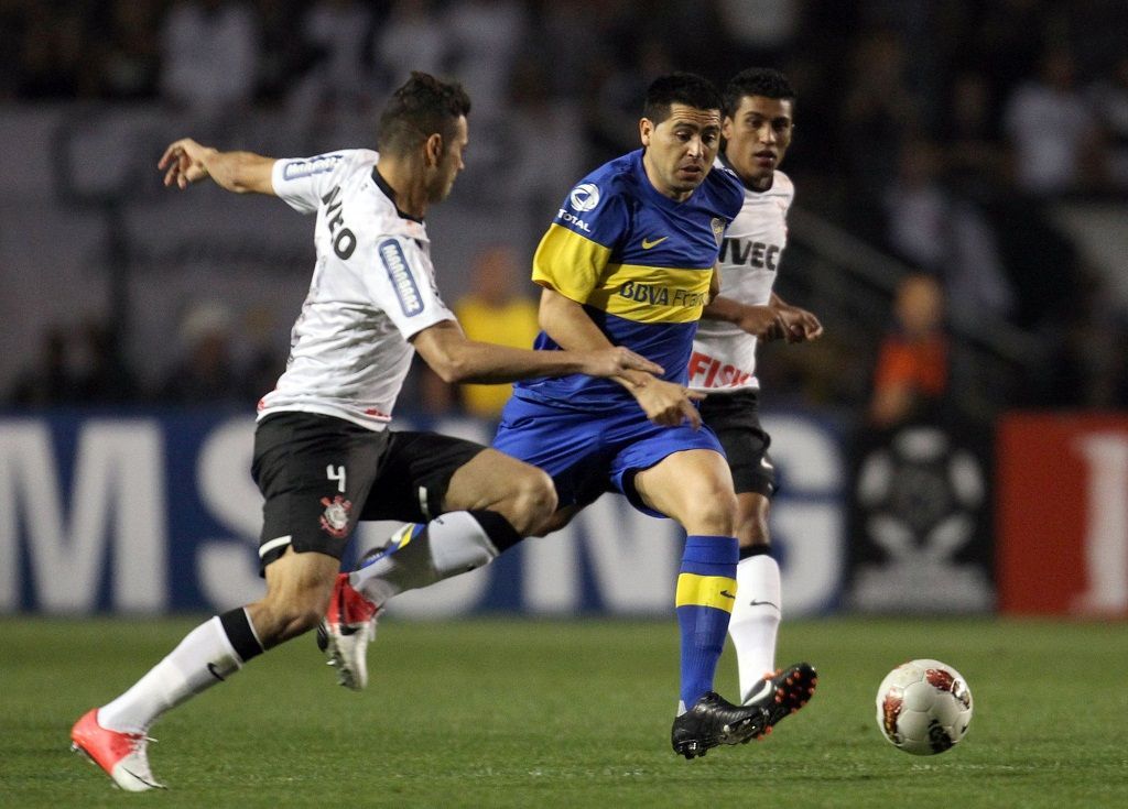 Juan Roman Riquelme, argentinský fotbalista týmu Boca Juniors