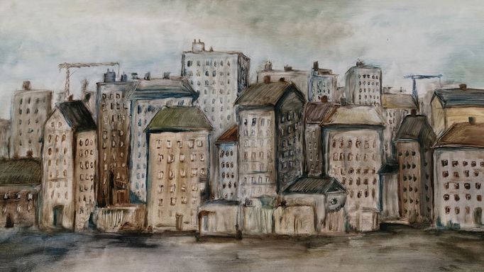 Snímek ze Zuzy v zahradách.