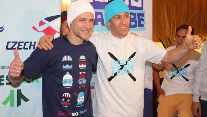 Roman Koudelka s Janem Maturou na předsezonní tiskové konferenci.