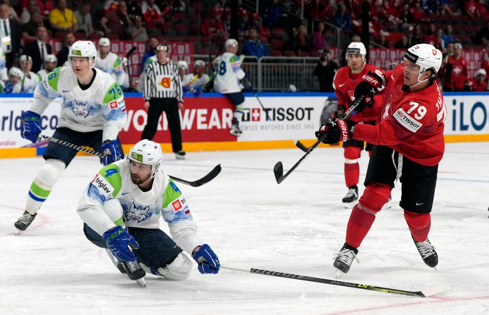 IIHF World Ice Hockey Championship 2023 - Group B - Switzerland v Slovenia