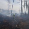 Požár Kozlov Hlinsko les hasiči