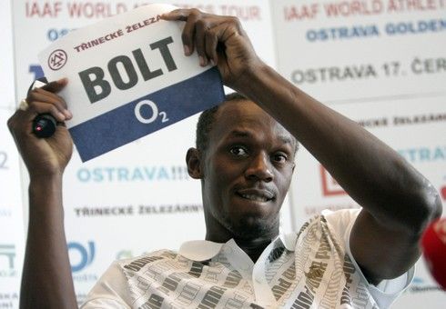 Usain Bolt v Ostravě