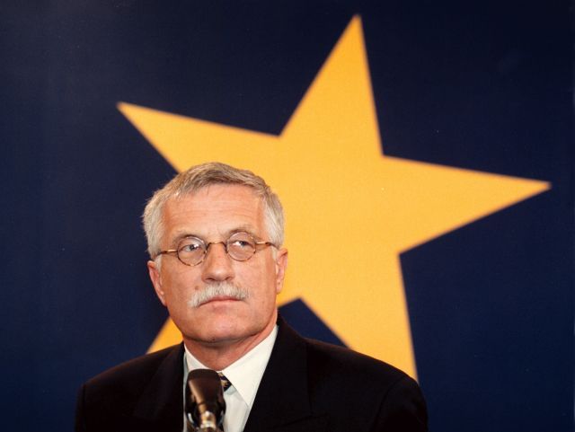 Václav Klaus v Bruselu
