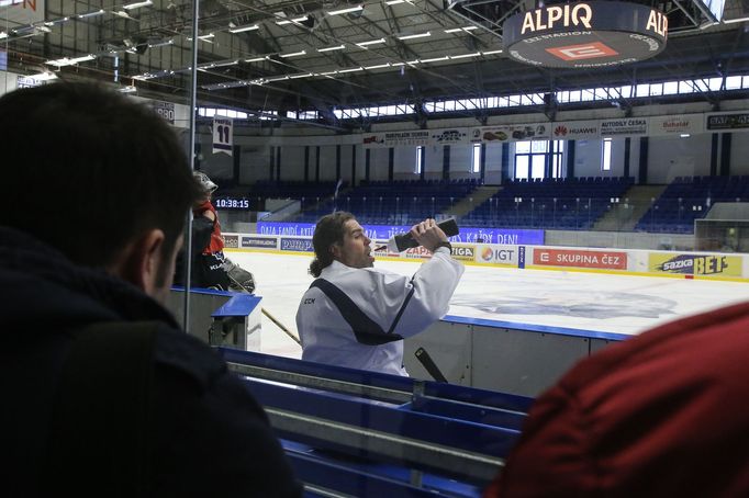 Jaromír Jágr, první den na Kladně po návratu z Calgary